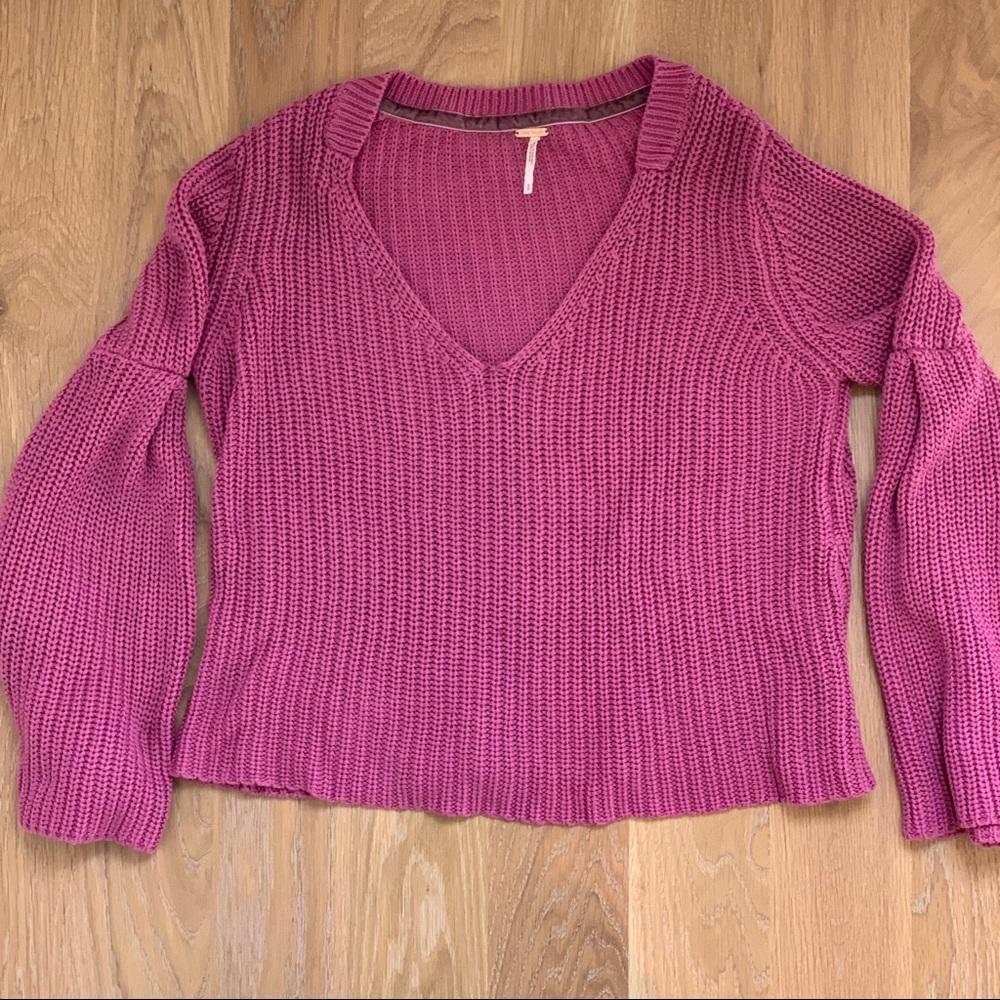 Free People chunky bell sleeve sweater, Small - Picture 6 of 6